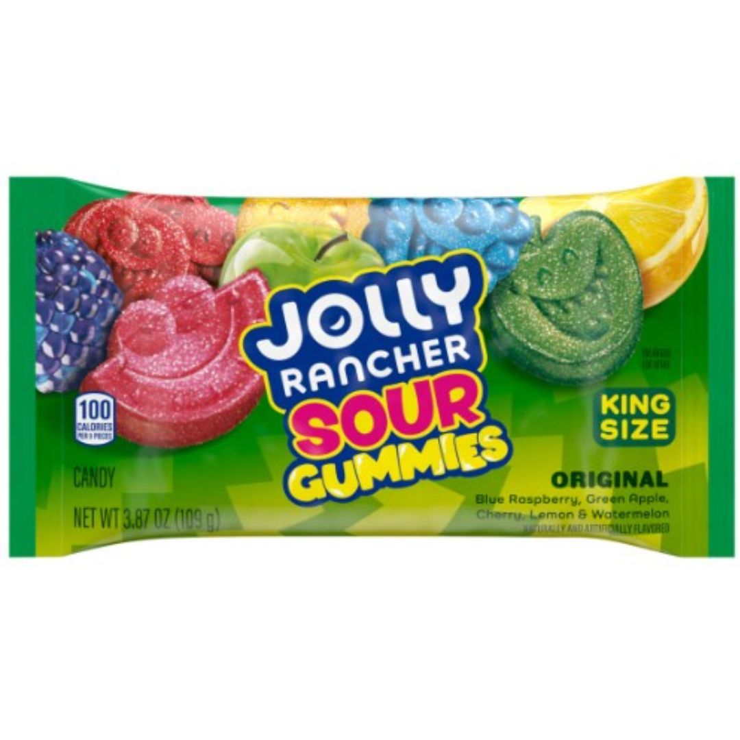 Jolly Rancher Sour Gummies King Size 110g 1X12