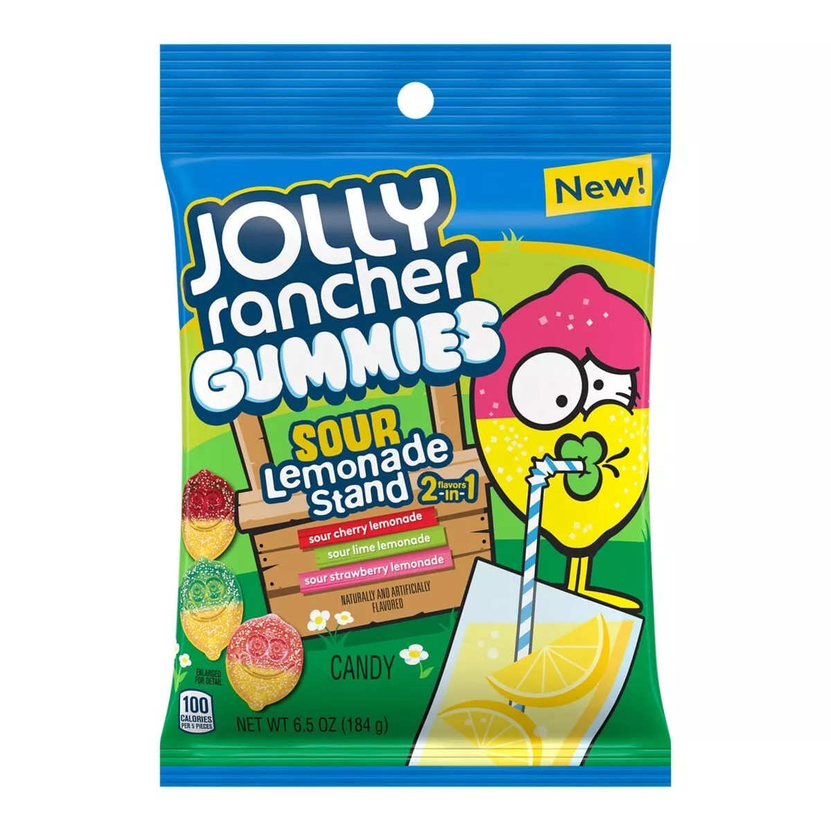 Jolly Rancher Gummies Sours Sour Lemonade 184g 1X12