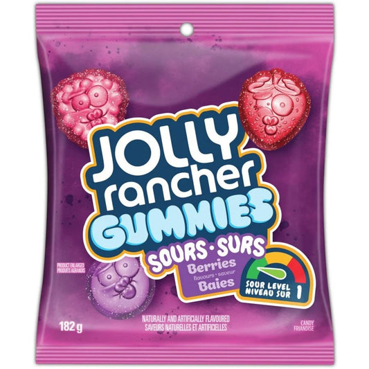 Jolly Rancher Gummies Sours Berries 1X10 182g