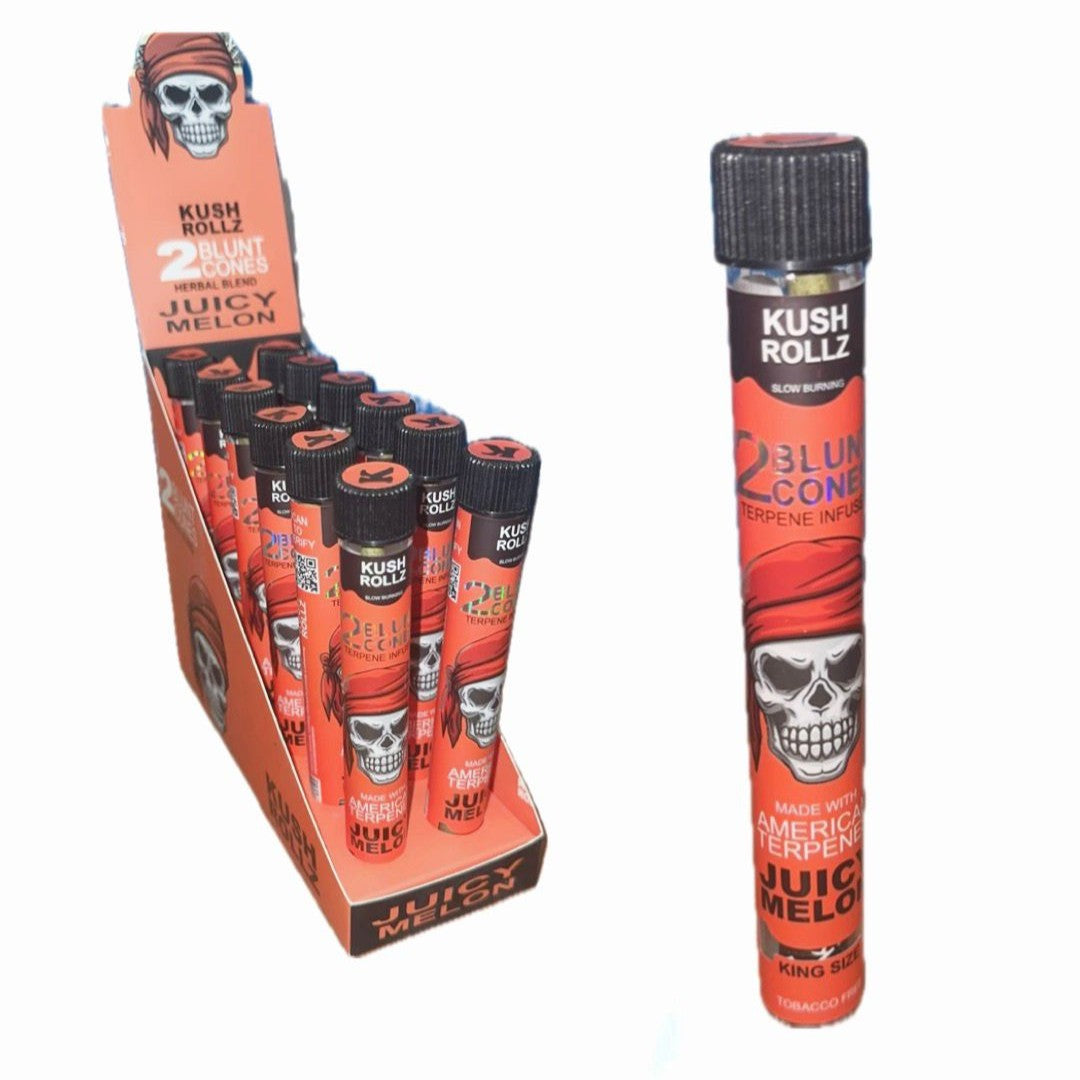 Kush Rollz Blunt Cones - Juicy Melon 1X12