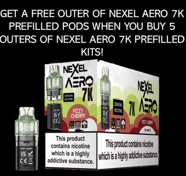 Nexel Aero 7K Prefilled Pods 1X5