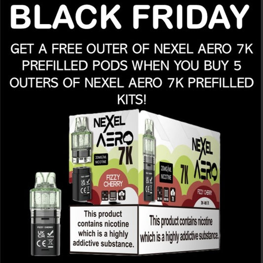 Nexel Aero 7K Prefilled Pods 1X5 ***NEW***