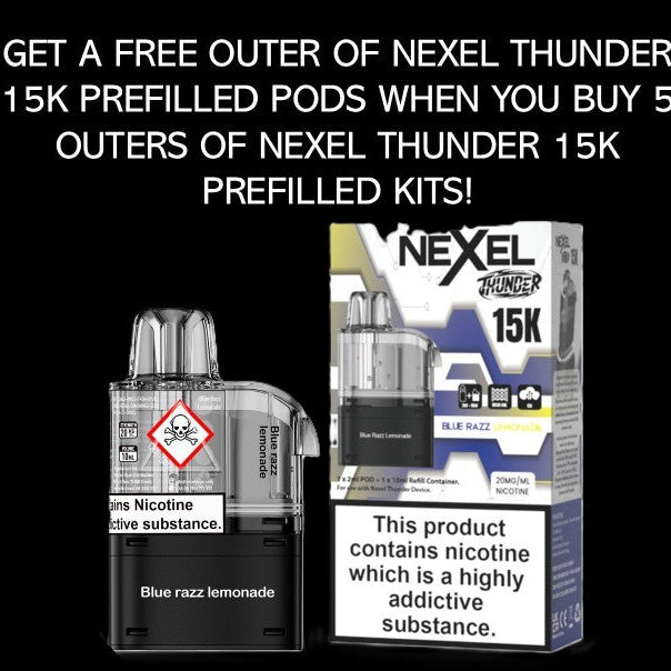 Nexel Thunder 15K Prefilled Pods 1X5