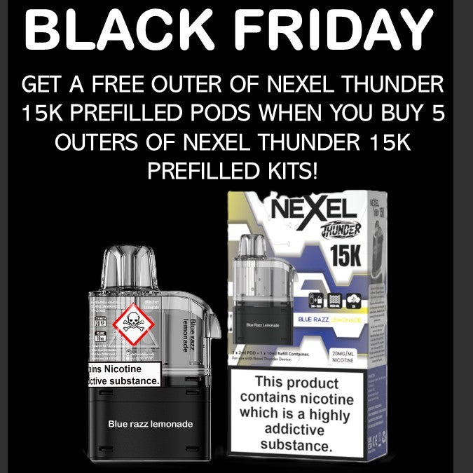 Nexel Thunder 15K Prefilled Pods 1X5 ***NEW***