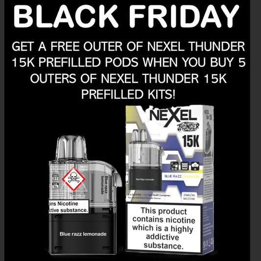 Nexel Thunder 15K Prefilled Pods 1X5 ***NEW***
