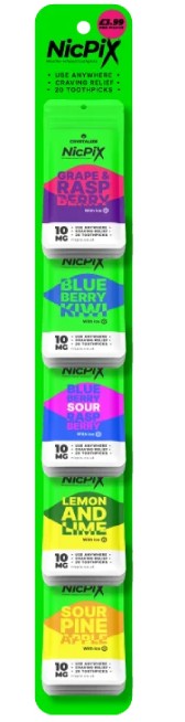 NicPix Nicotine Infused Toothpicks 10mg 1X25