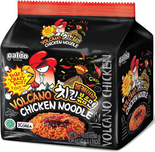 Paldo Original Volcano Chicken Noodles 140g 1X4 ***NEW***
