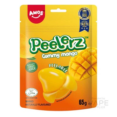 Amos Peelerz - Gummy Mango 65g 1X12 ***NEW***
