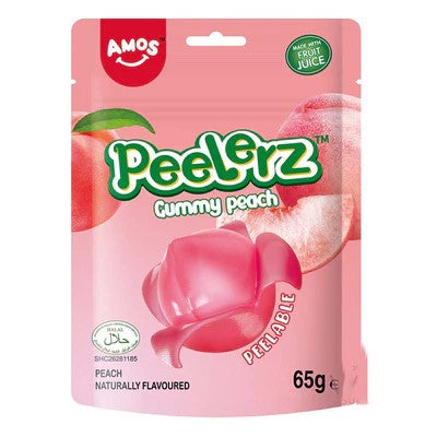 Amos Peelerz - Gummy Peach 65g 1X12 ***NEW***