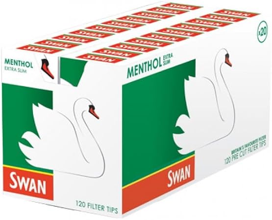 Swan Extra Slim Menthol Filter Tips 1X20 ***NEW***