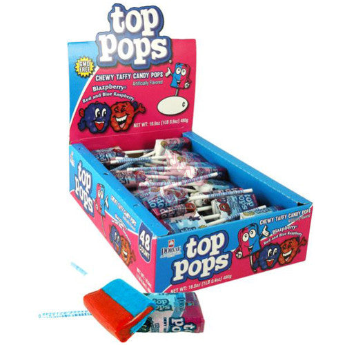 Top Pops Blazpberry 7g 1X48