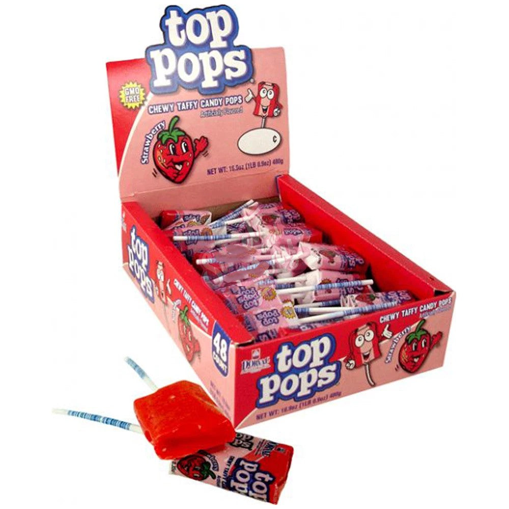 Top Pops Strawberry 10g 1X48 ***NEW***