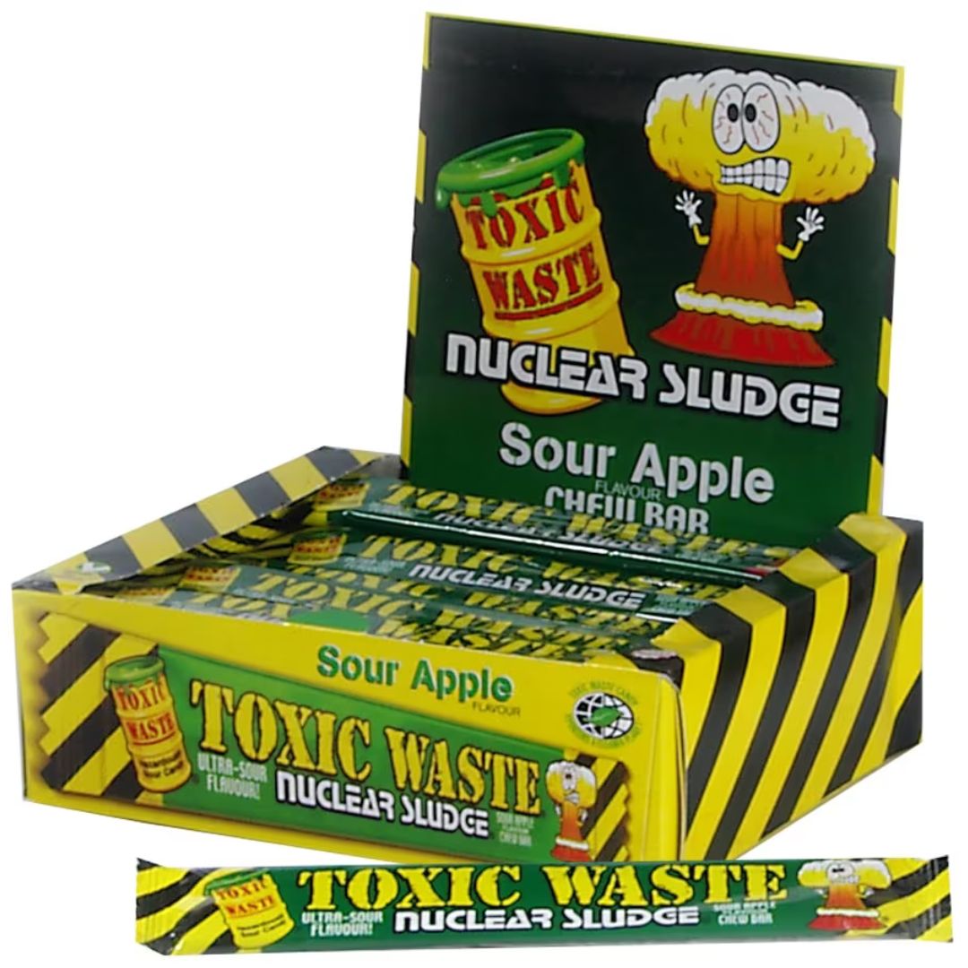 Toxic Waste Nuclear Sludge Chew Bar Sour Apple 20g 1X50