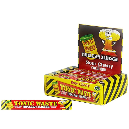 Toxic Waste Toxic Sludge Chew Bar Sour Cherry 20g 1X50