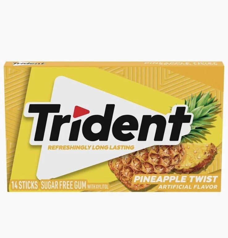 Trident Pineapple Twist Bubblegum 31g 1X12