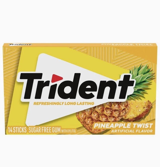 Trident Pineapple Twist Bubblegum 31g 1X12