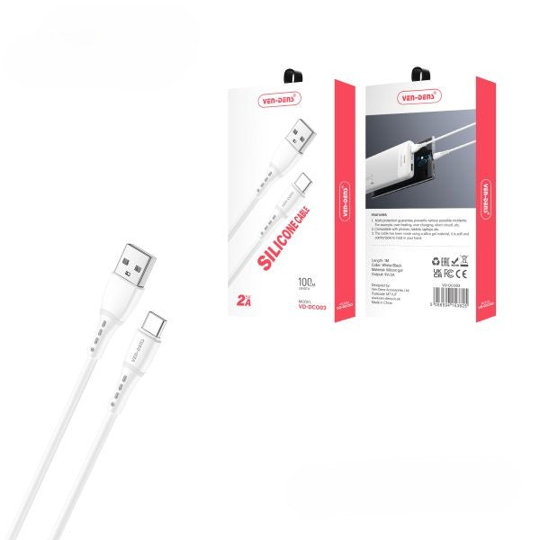 Ven-Dens Data Charging & Sync Cable USB/Type-C 3M 1X20