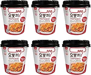 Yopokki Sweet & Spicy Topokki Rice Cake Cup 120g 1X6 ***NEW***