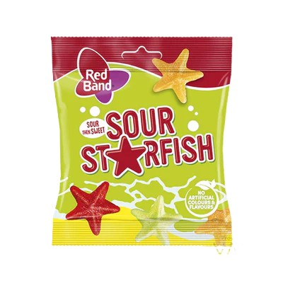 Red Band Sweet Sour Starfish 100g 1X24 ***NEW***