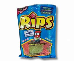 Rips Bite Size Strawberry 1X12 Peg Bag 113g