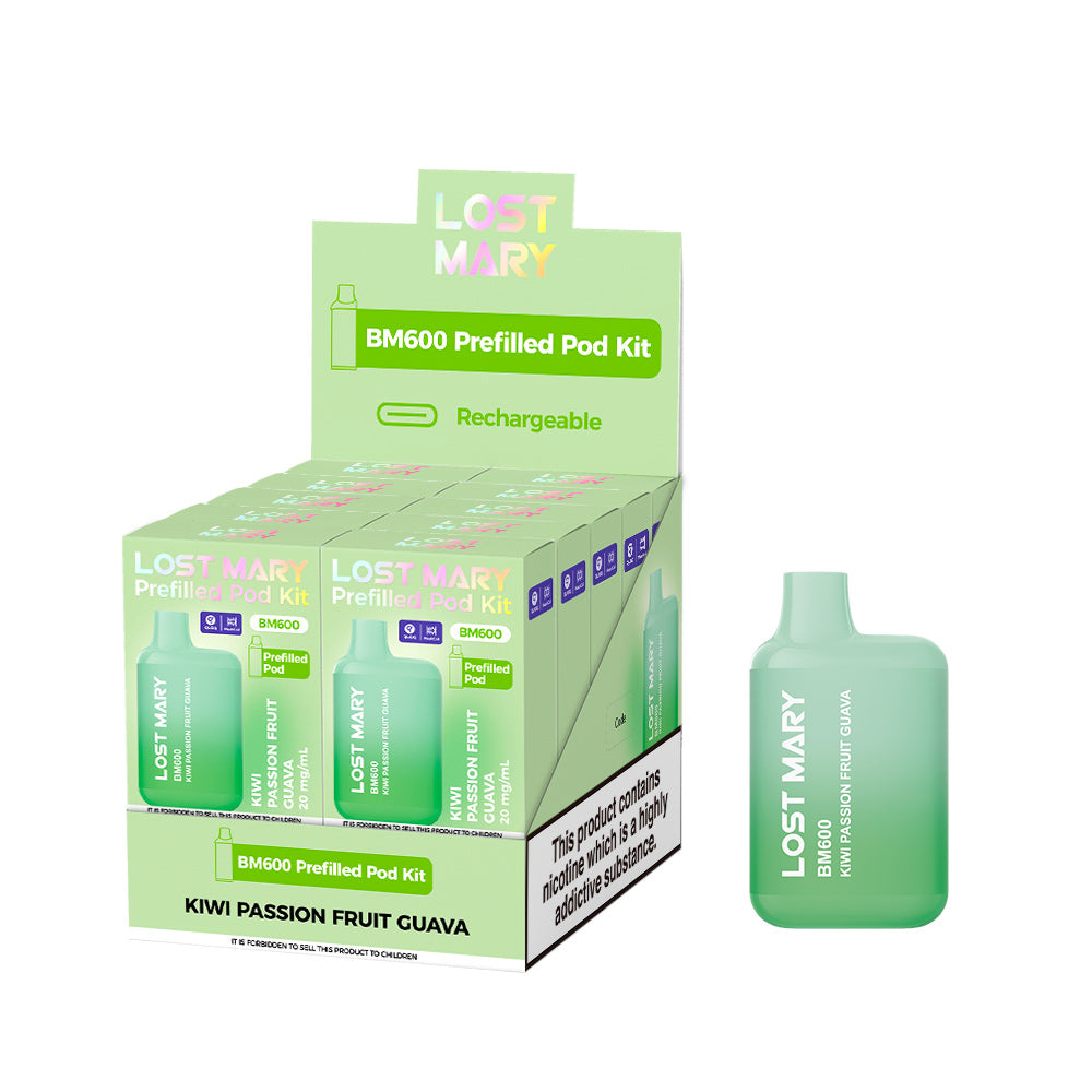 Lost Mary BM600 Prefilled Kits 1X10 NEW Compliant
