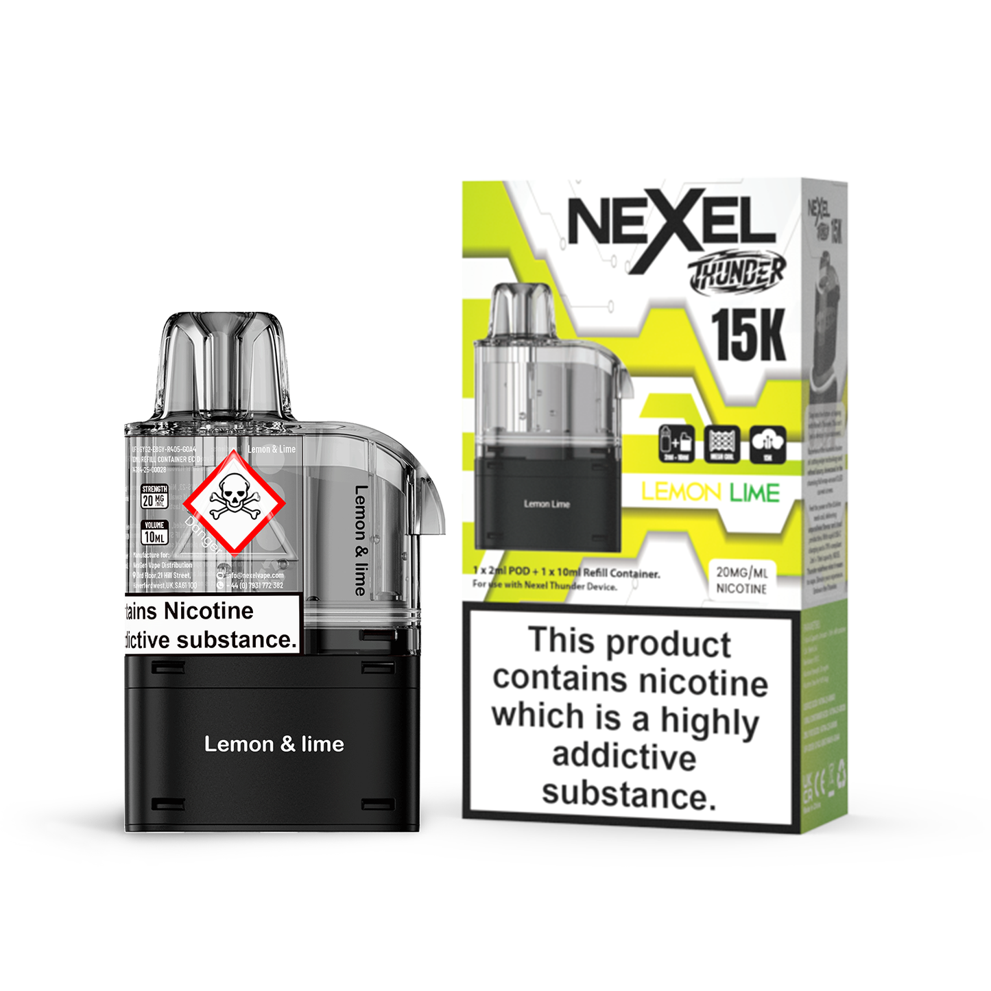 Nexel Thunder 15K Prefilled Pods 1X5 ***NEW***