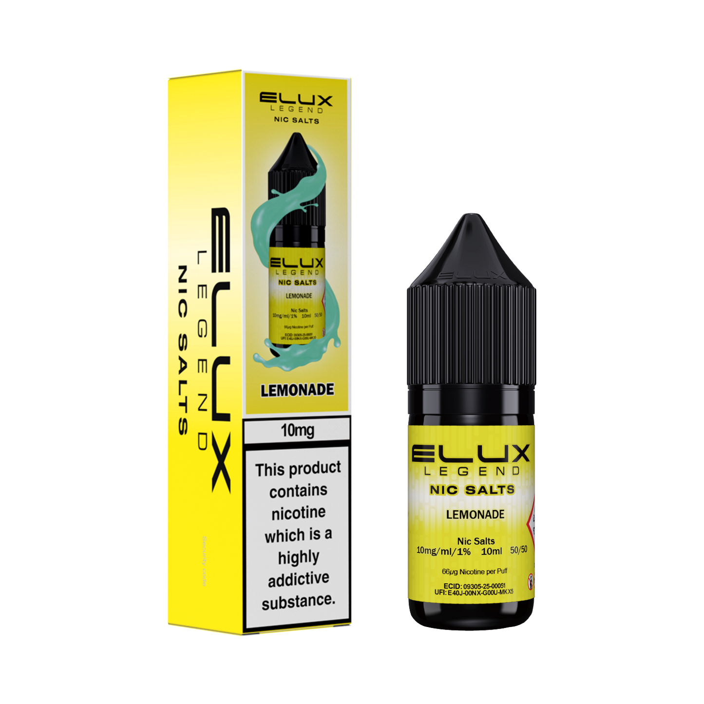 Elux Legend Nic Salts 10ml 10mg/20mg 1X10 pack
