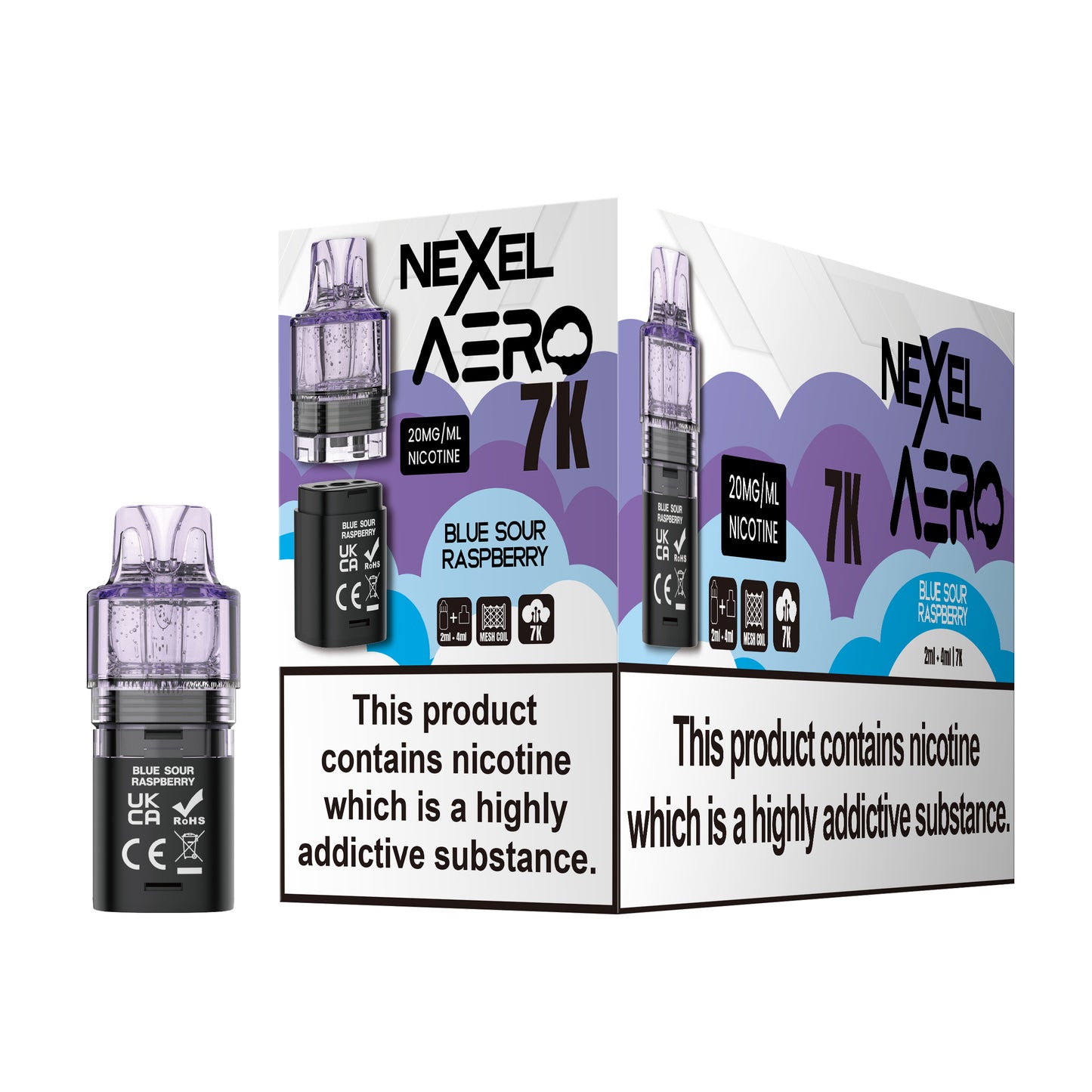 Nexel Aero 7K Prefilled Pods 1X5 ***NEW***