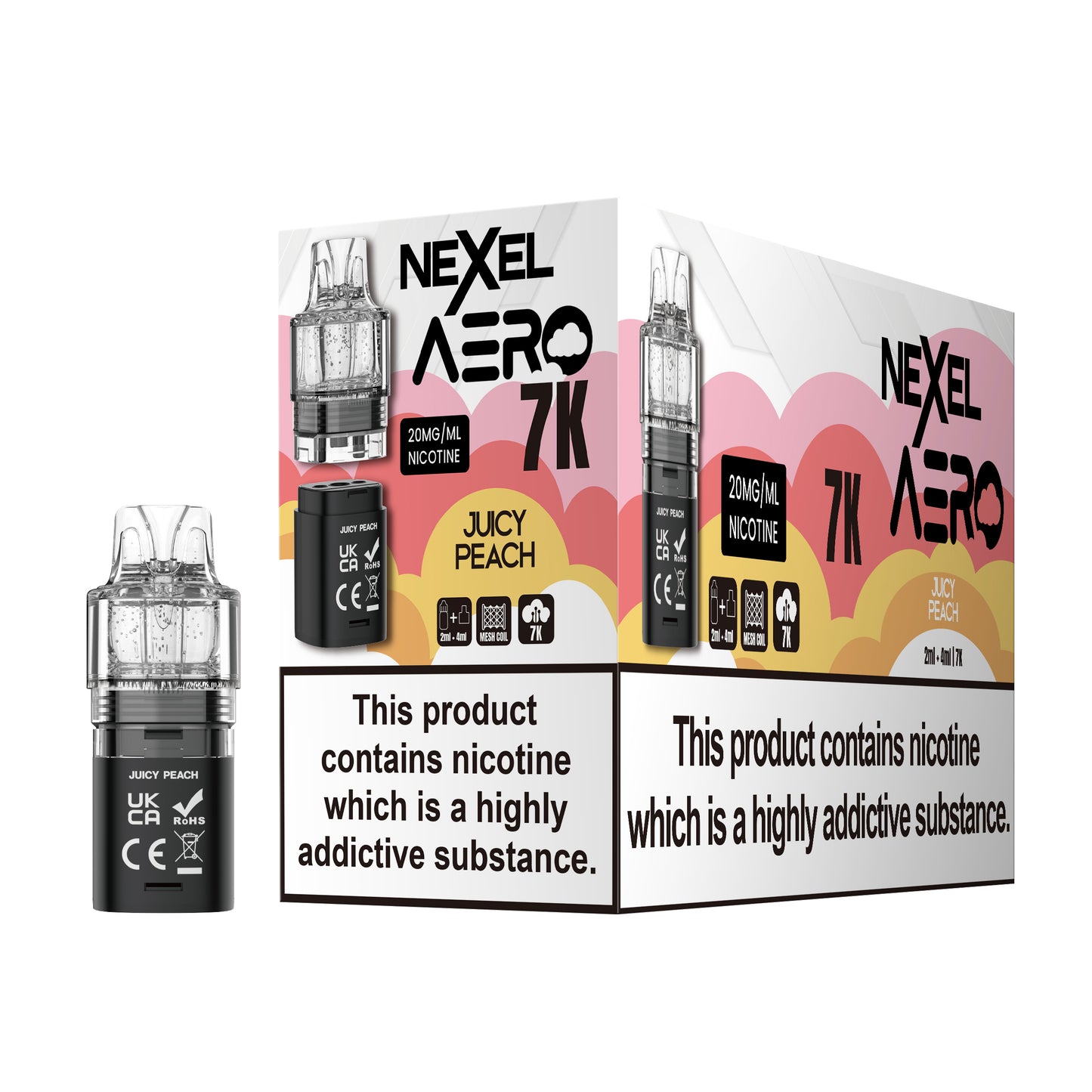 Nexel Aero 7K Prefilled Pods 1X5 ***NEW***