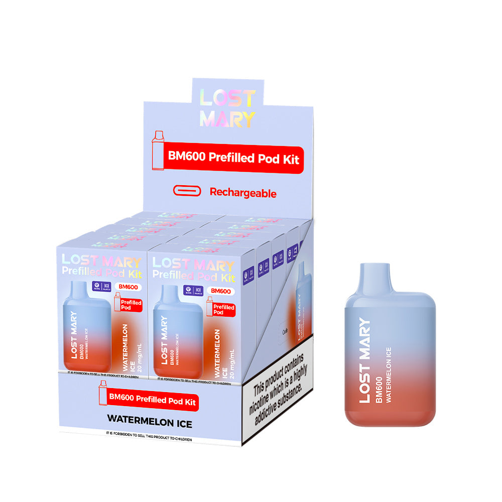 Lost Mary BM600 Prefilled Kits 1X10 NEW Compliant
