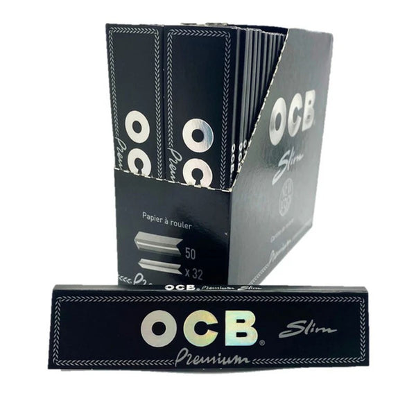 OCB Premium Black King Size Rolling Papers 1X50