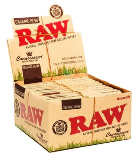 Raw Organic King Size Rolling Papers 1X50