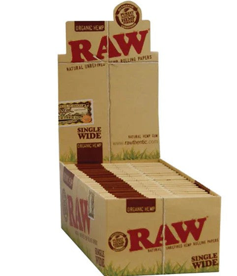 Raw Single Wide Rolling Papers 1X50