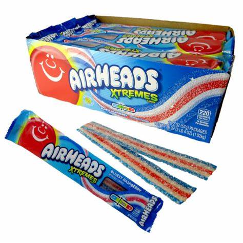 Airheads Xtremes Bluest Raspberry 1X18 57g