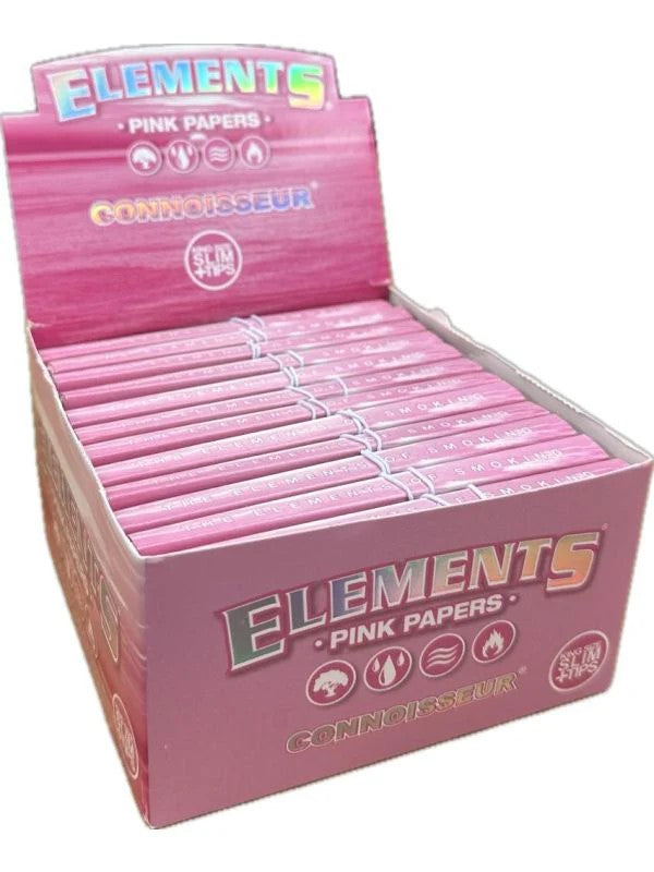 Elements PINK Connoisseur Thin King Size Slim Papers Bosnia And Herzegovina