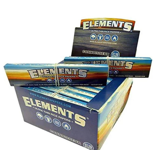 Elements Connoisseur Rolling Paper & Tips 1X24