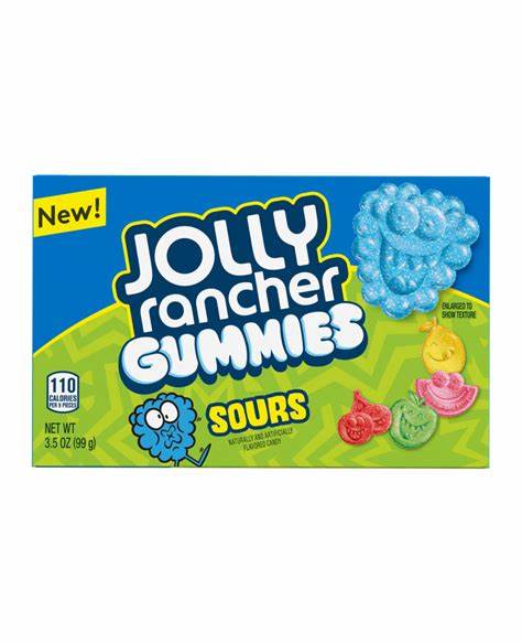 Jolly Rancher Gummies Sour 1X11 Theatre Boxes 99g