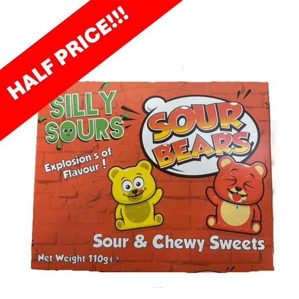 Silly Sours Sour Bears 110g 1X12