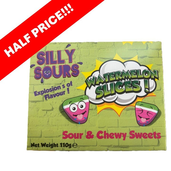 Silly Sours Watermelon Slices 110g 1X12