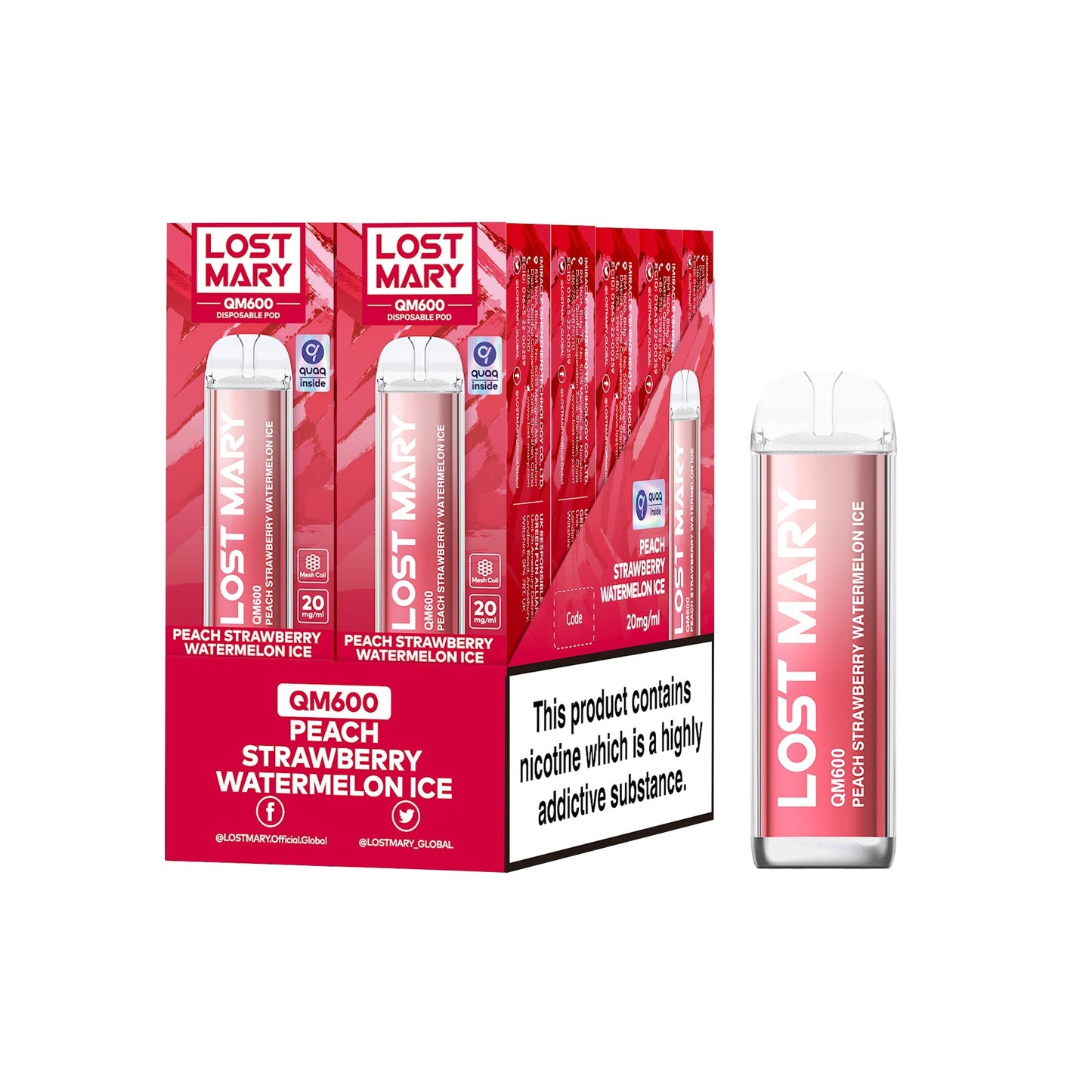Lost Mary QM600 Disposable Vapes 10 pack